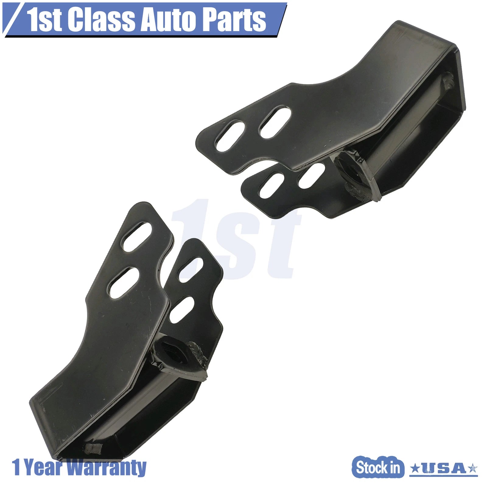 2Pcs Front Steel Bumper Bracket Set for Chevy Silverado GMC 2500 HD (2011–2014)