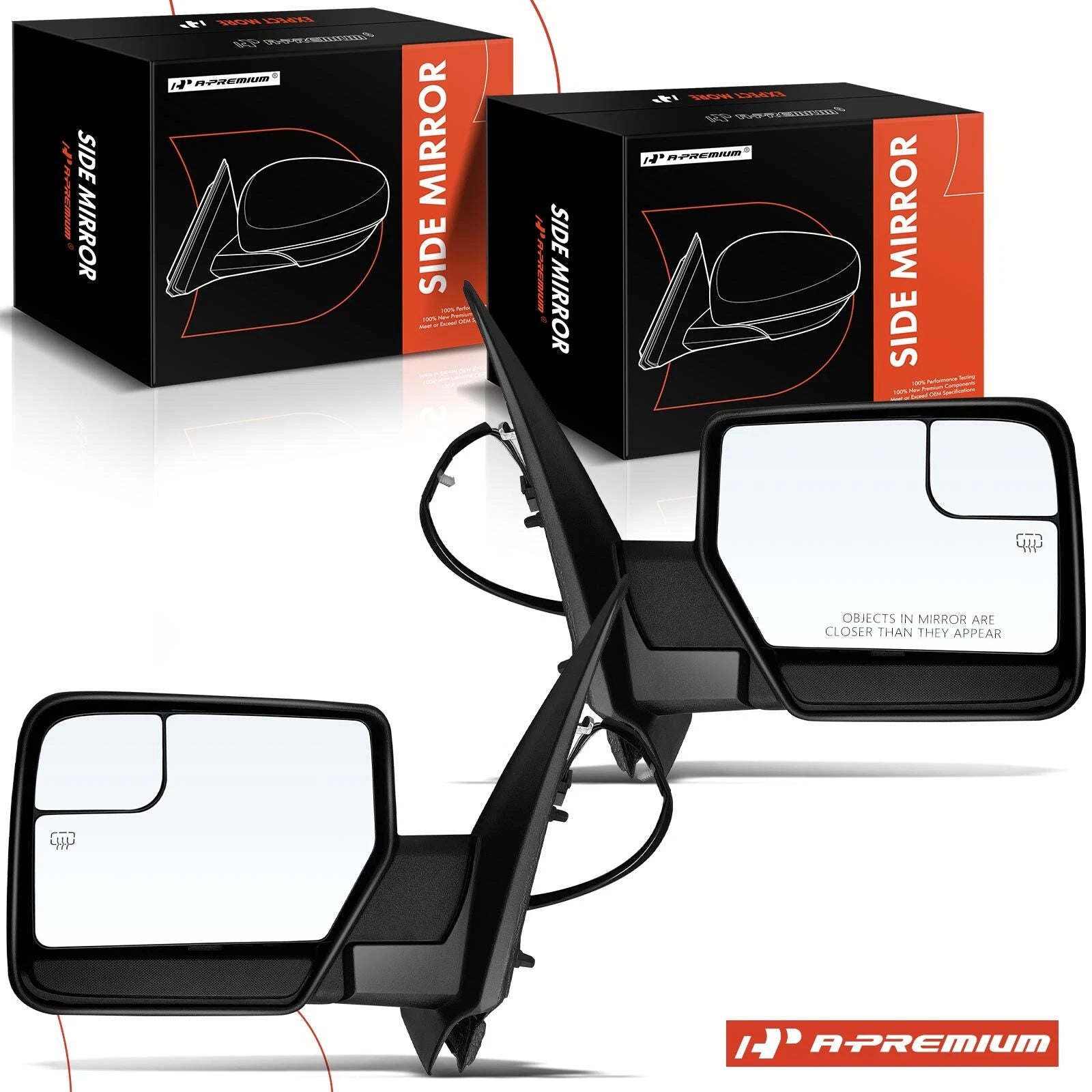 2X Power Heated Folding Mirrors for Ford Expedition (2007–2017)