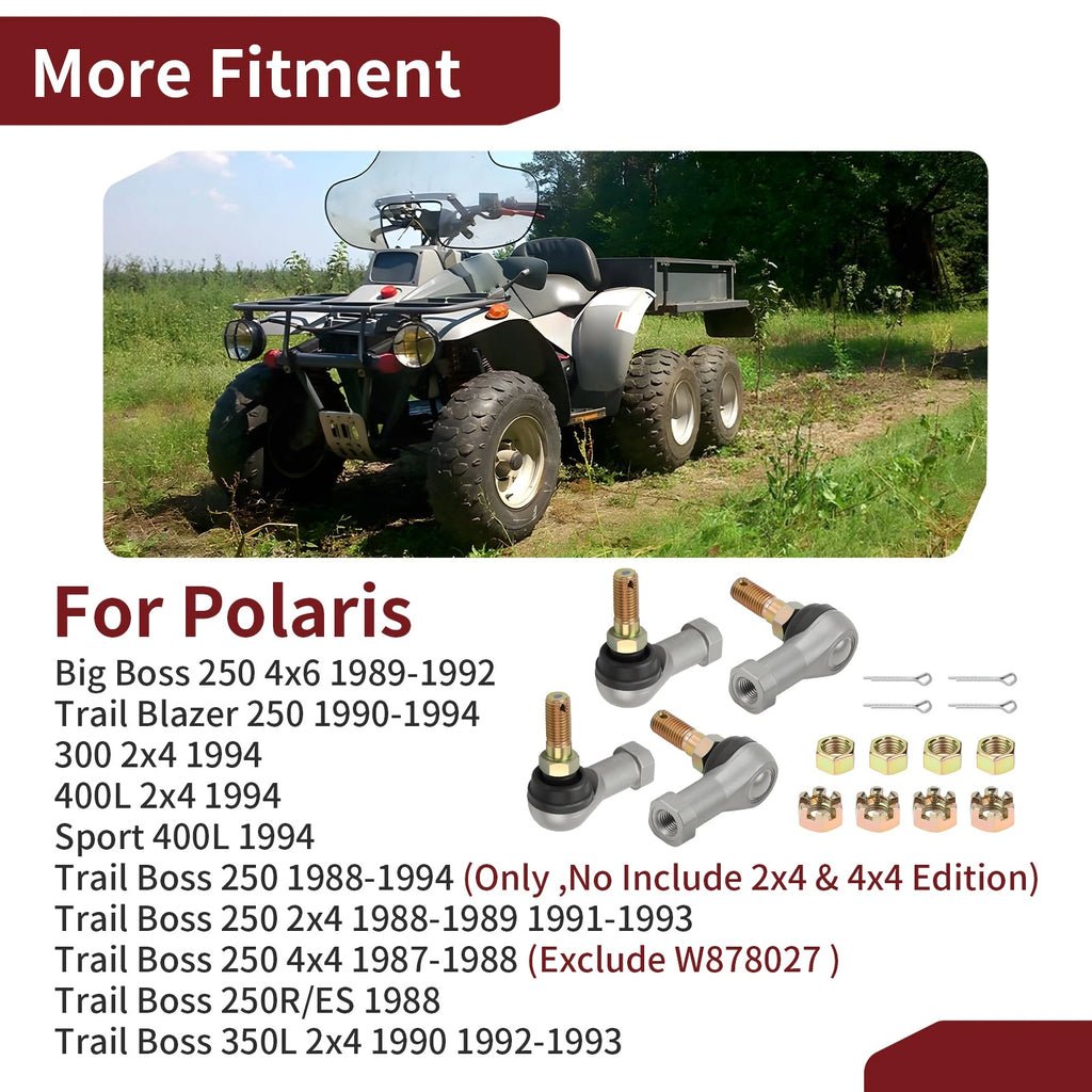Tie Rod End Kit for Polaris Big Boss 250 4x6 (1989–1992)