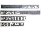 Decal Set for David Brown 990 Tractors (1970–1990)