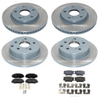 Set of 4 Disc Brake Rotors & TRW Ceramic Pads for HS250h RAV4 (2010–2012)