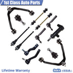 13pcs Front Control Arm Ball Joints Tie Rods for Chevrolet Avalanche (1999–2006)