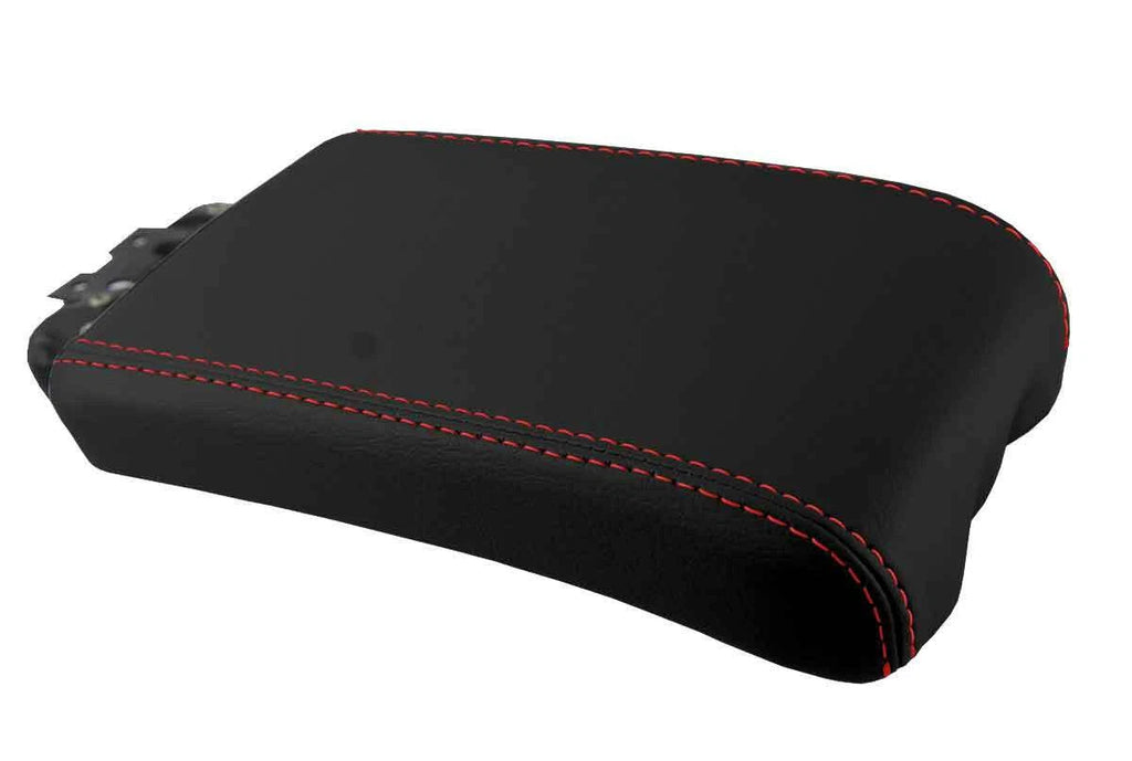 Leather Console Lid Armrest Cover for Lexus ES350 (2007–2009) Red Stitch