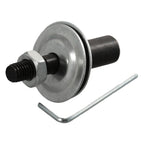 Spindle Adapter Motor 8x12x62mm for Grinding Polishing (Black/Silver)