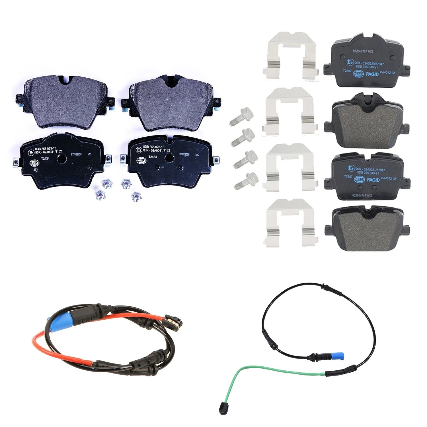 Hella Disc Brake Pad Kit for BMW G20 3-Series, G23, G26 4-Series (2019–2023)