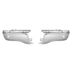 Set of 2 Steel Rear Bumper End Caps for Ford Ranger (2019–2023) Chrome