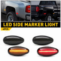 Set of 4 LED Side Marker Lights for GMC Sierra Chevy Silverado (2001–2014)