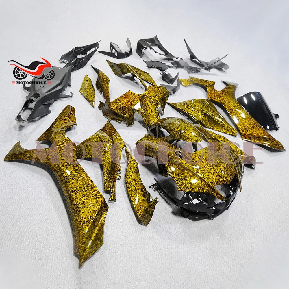 Gold Forged Carbon Fiber Bodywork Fairing Kit for Yamaha YZF R1 R1M