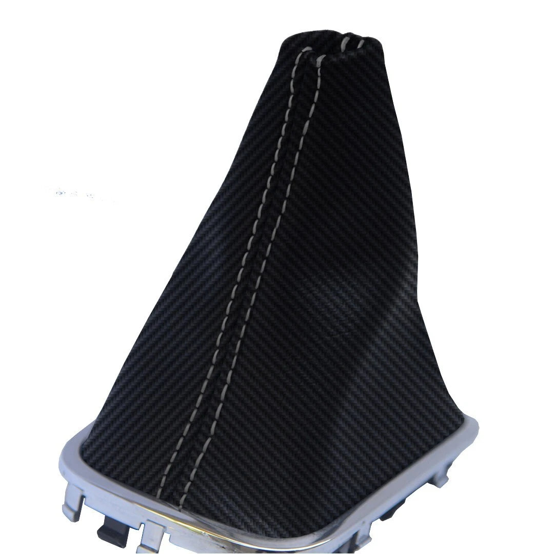 Automatic Shift Boot for Kia Forte (2010–2013) Carbon Fiber Gray Stitch