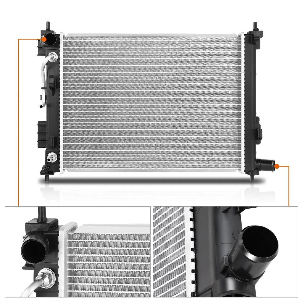 Full Aluminum Core Cooling Radiator DPI-13817 for Accent Rio (2018–2021)