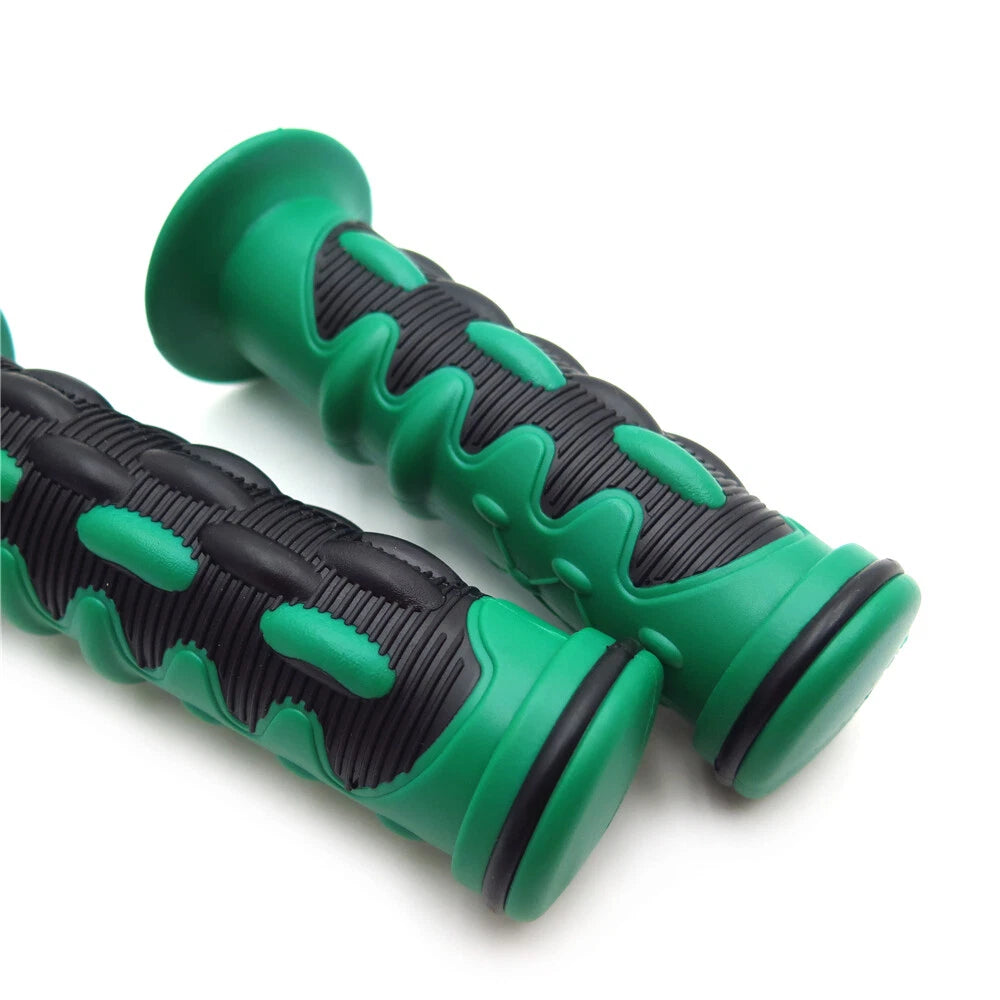 7/8" Green Comfort Gel Hand Grips for Yamaha 600R R1 R6