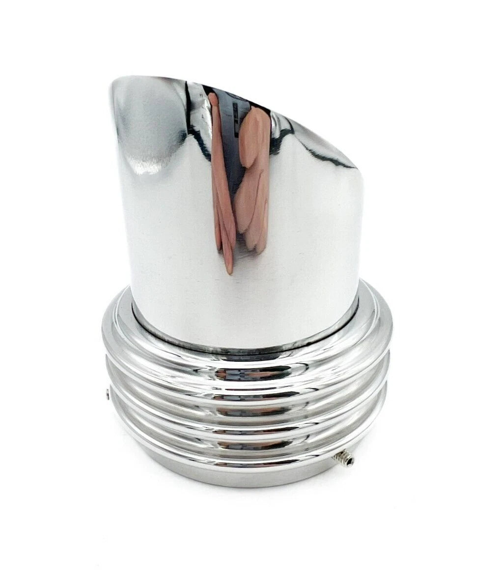 Carburetor Velocity Stack Polished Aluminum 2 Barrel for Universal Fit (—)