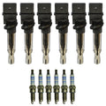 Set of 6 Ignition Coils & Spark Plugs for Audi A3 Quattro R32 (2004–2008)