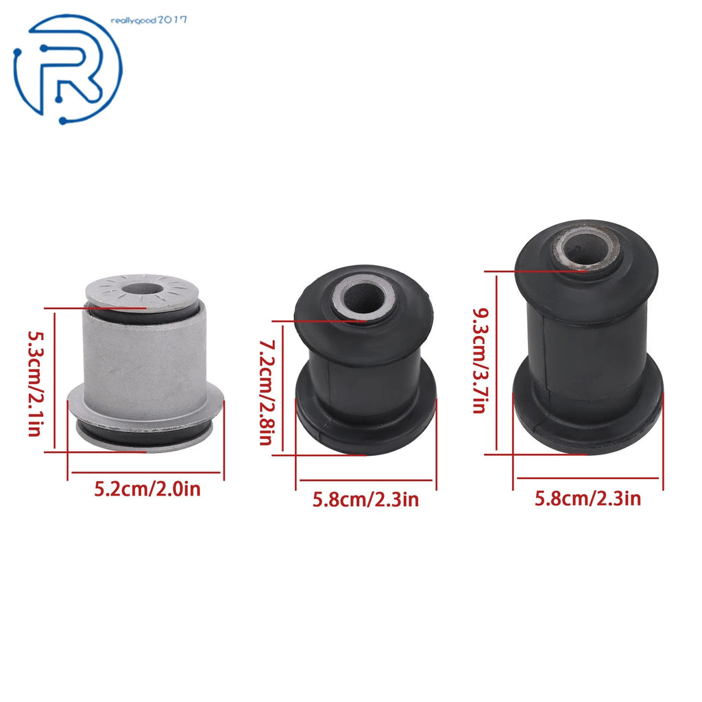 Set of 8 Front Lower Upper Control Arm Bushings for Chevy Silverado 1500 2500 (2001-2010)
