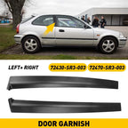 Set of 2 Side Door Garnish Trim Pillar Sash for Honda Civic (1992–1995)