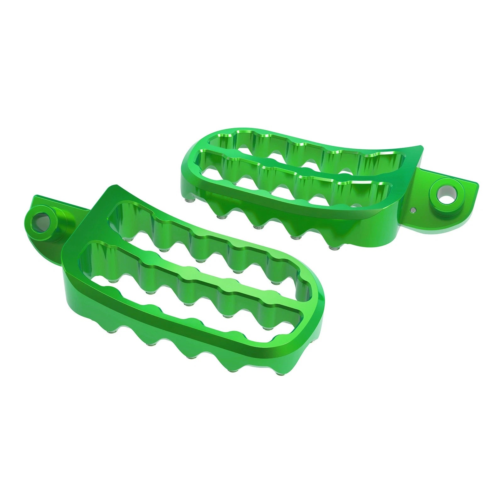 Set of 2 Aluminum Foot Pegs for Kawasaki KLR650 (1987–2024)