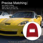 ABS Gear Shift Knob Cover Sticker for Chevrolet Corvette C6 Z06 (2005–2013) Red