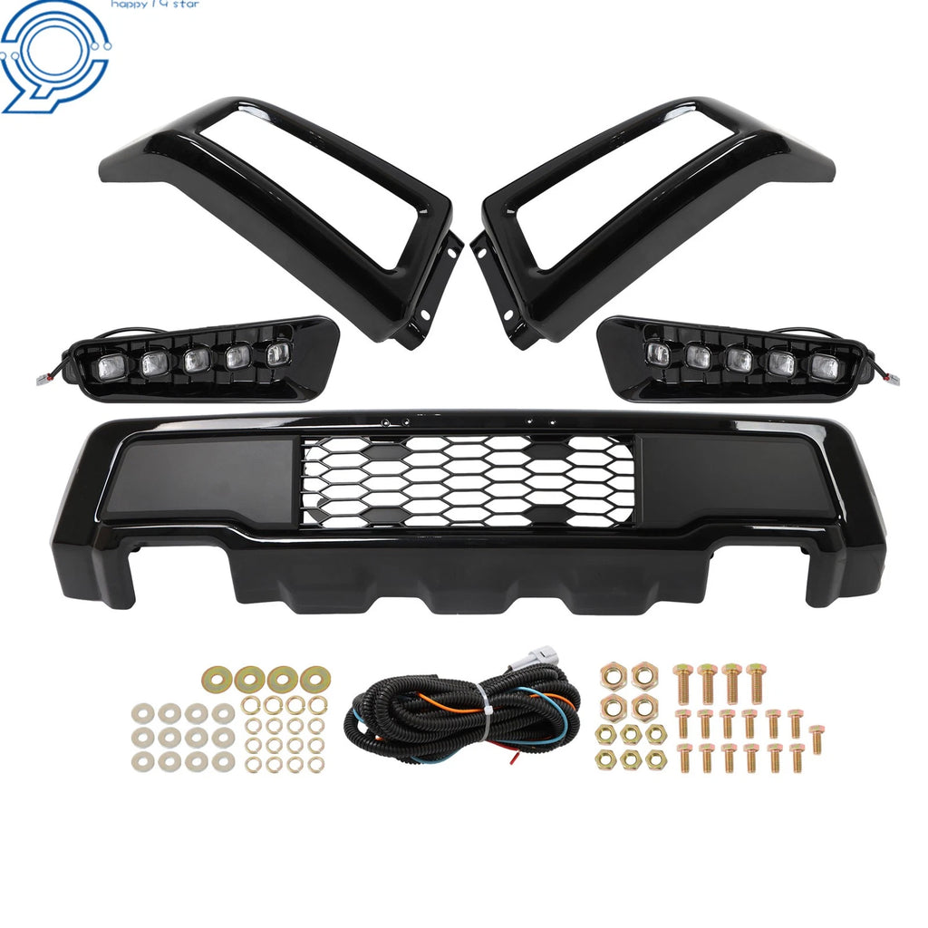Steel Black Front Bumper with LED Lights for Ford F-150 (2021–2023)