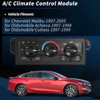 A/C Heater Climate Control Module Panel for Chevrolet Malibu (1997–2005) No.599213