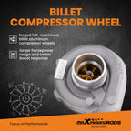 T04E T3/T4 Turbo Universal for 1.5L-2.5L (Billet Wheel, Titanium Blanket)