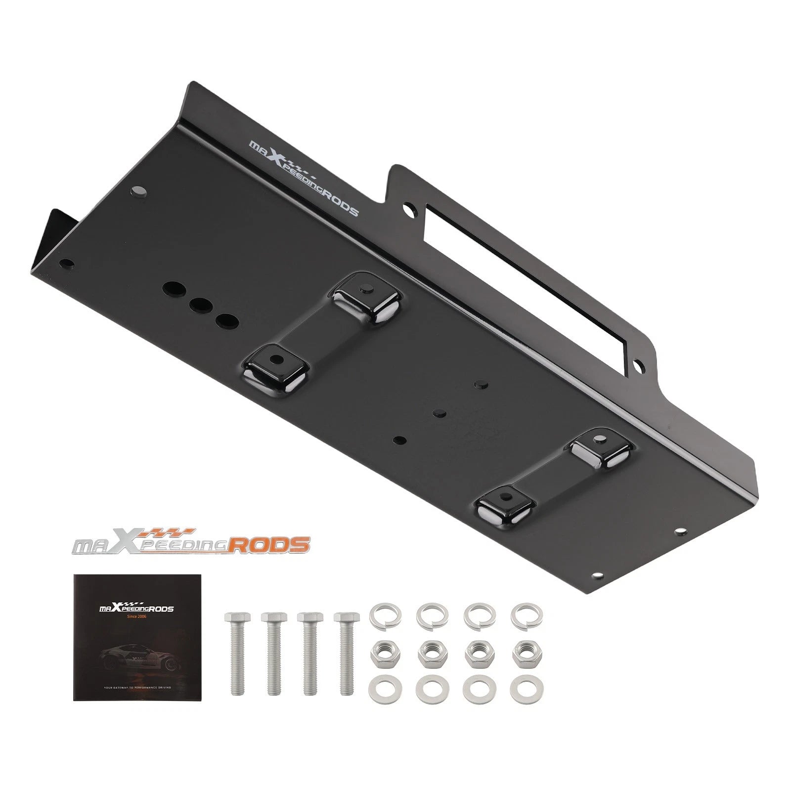 Winch Mount Plate for SUV Truck ATV UTV Trailer (10x4.5 Steel Kit)