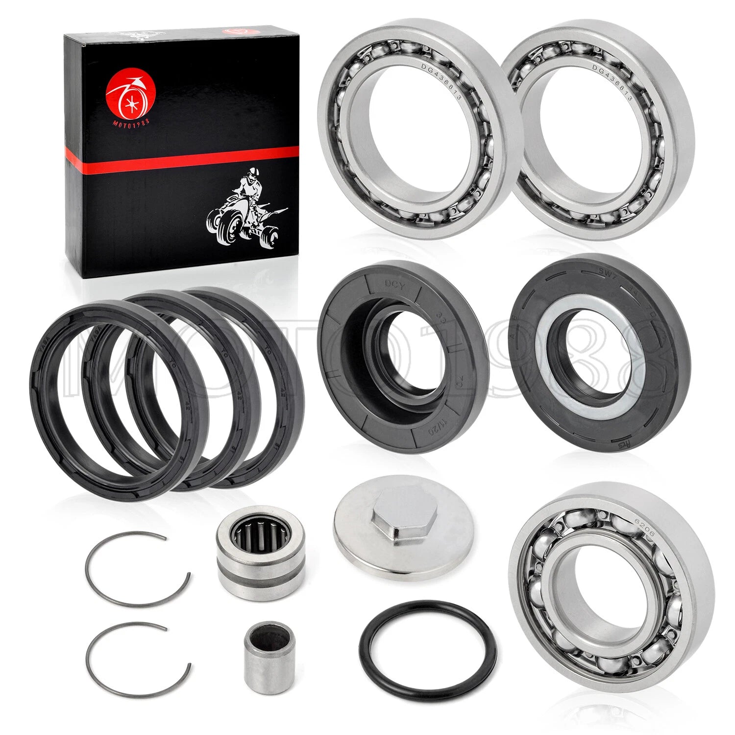 Rear Differential Bearing Seal Kit for Honda Recon 250 TRX250 (1997–2020)