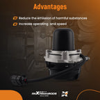 2X Secondary Air Pump for Porsche Cayenne (2003–2006) 7L5959253A 95560510421