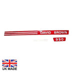 Decal Set for David Brown 990 Tractors (1972–1974)