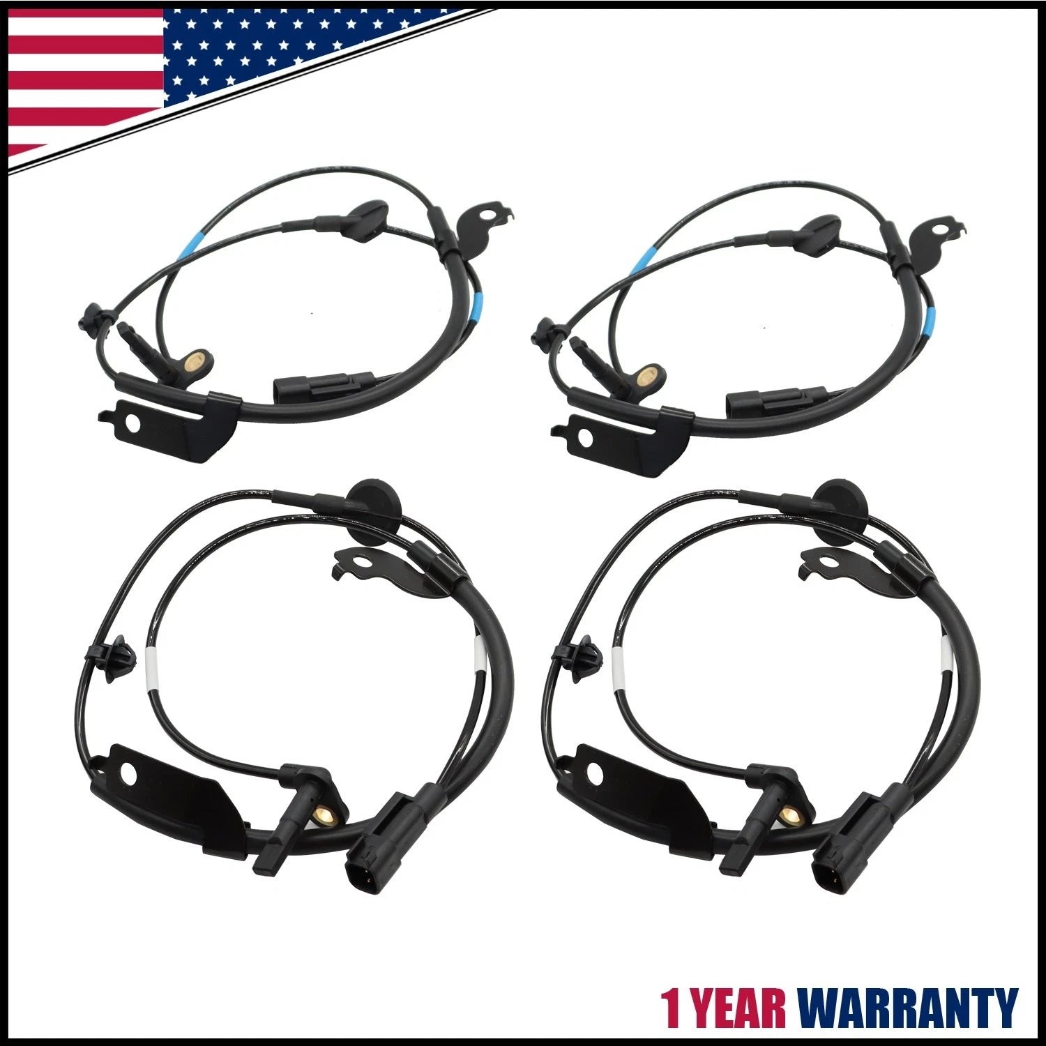 Set of 4 Abs Wheel Speed Sensors for Lancer Outlander (2003–2021)