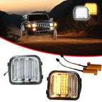 Dynamic Amber & White Parking Turn Signal Lights for Hummer H3 (2006–2009)