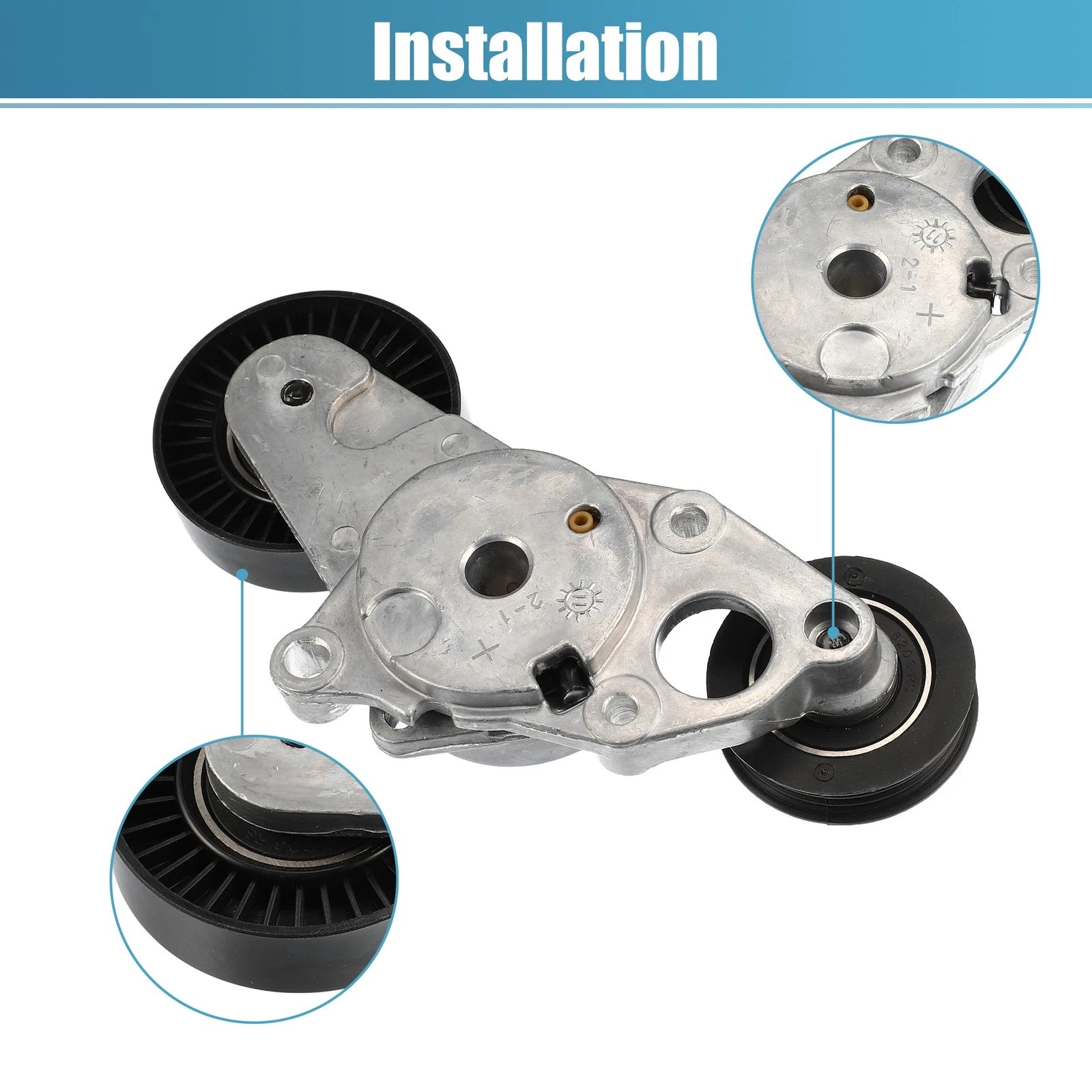 Belt Tensioner Pulley Assembly 16601-0V010 for Toyota Camry (2010–2011)