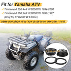 2X Front Wheel Brake Drum Hub & Dust Seal for Yamaha Timberwolf 250 (1992–1998)