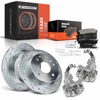 Set of 8 Rear Drilled Brake Rotors & Pads for Honda Accord (1998–2002)