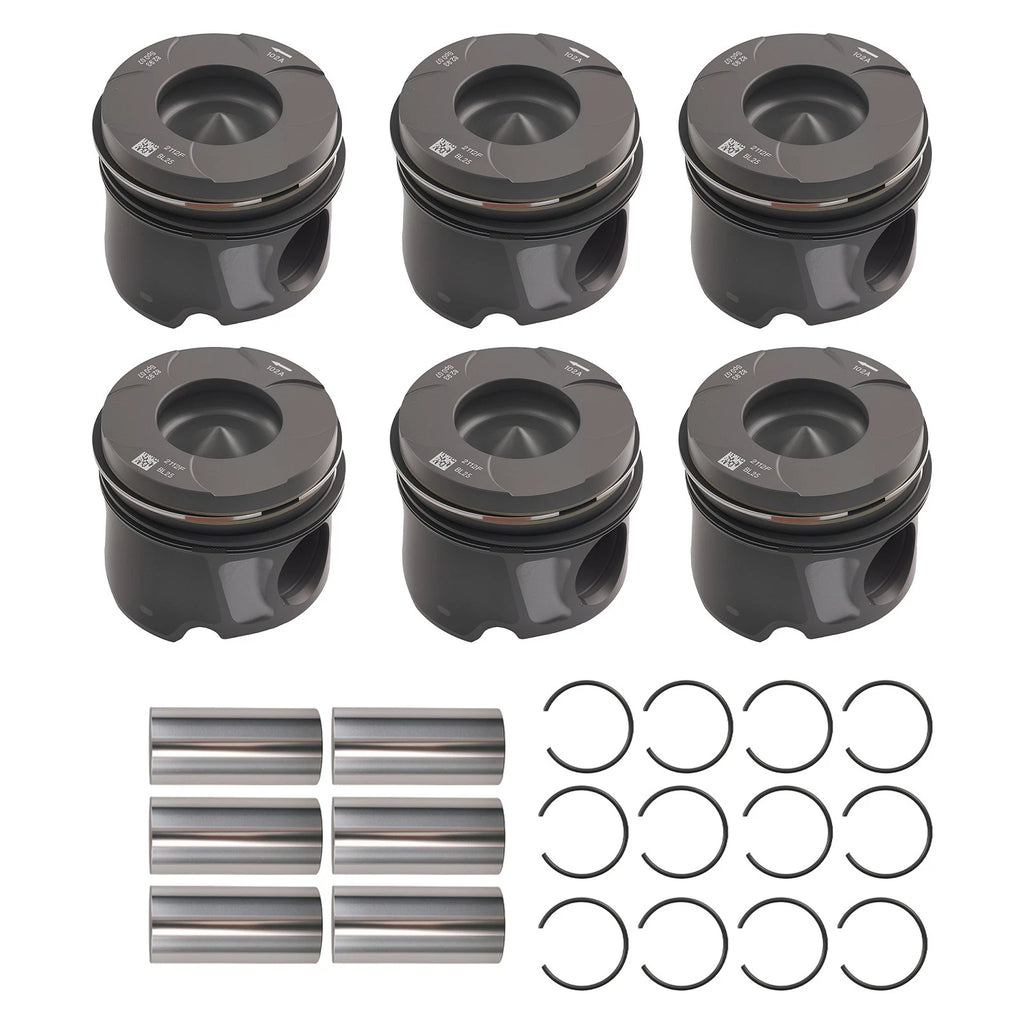 6pcs Piston with Rings for Jeep Grand Cherokee (2011–2020) EXF 68147228AA 83mm