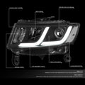 LED DRL Projector Headlights for Jeep Grand Cherokee (2014–2016)