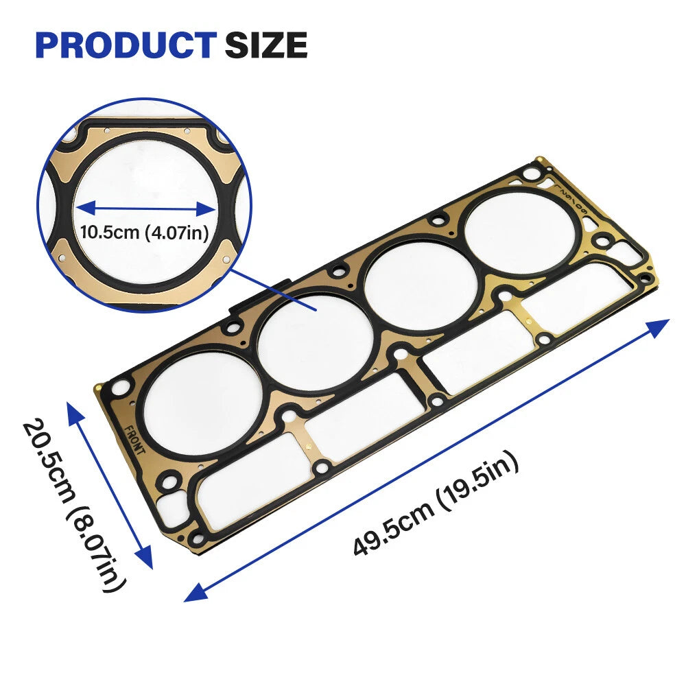 Cylinder Head Gaskets MLS Turbo Pair for Chevy LS9 (2009–2009) 12622033 LS1 LS3 LS2