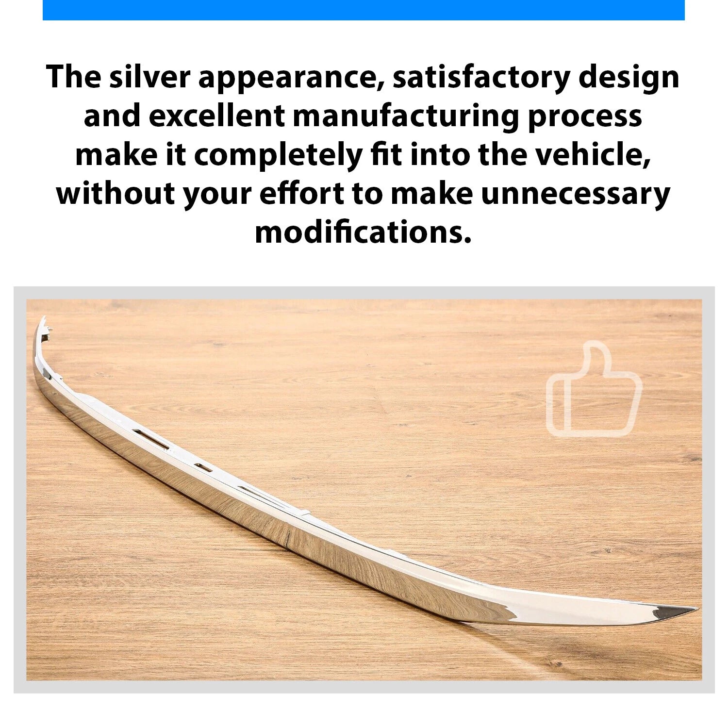 Chrome Rear License Garnish Trim for Honda Accord Sedan (2016–2017)