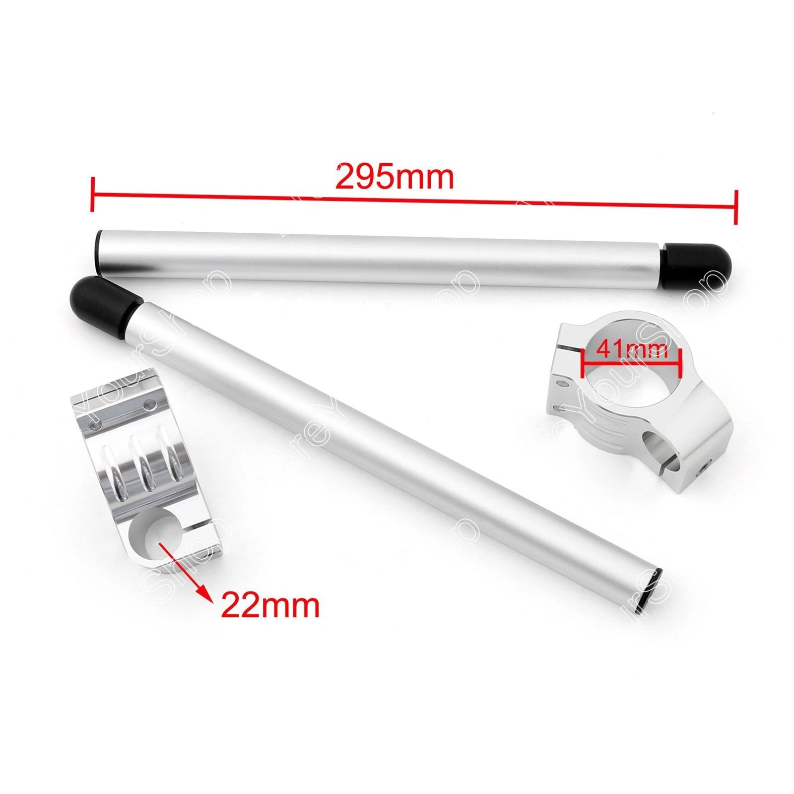 Universal Clip-On Handlebars for Honda CBR1000, Suzuki SV650 (41mm)