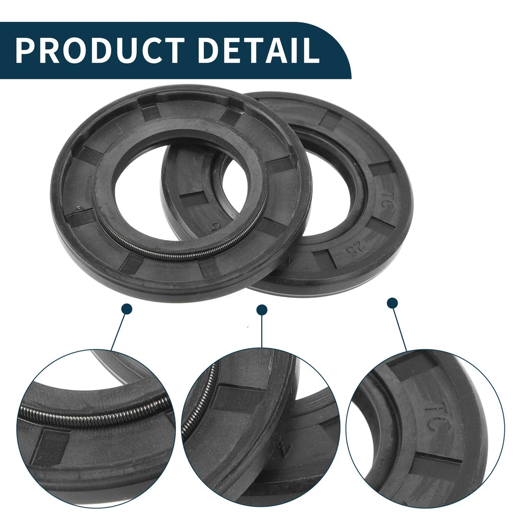 Set of 5 Oil Seal Rotary Shaft Seal NBR Rubber 25x47x5mm