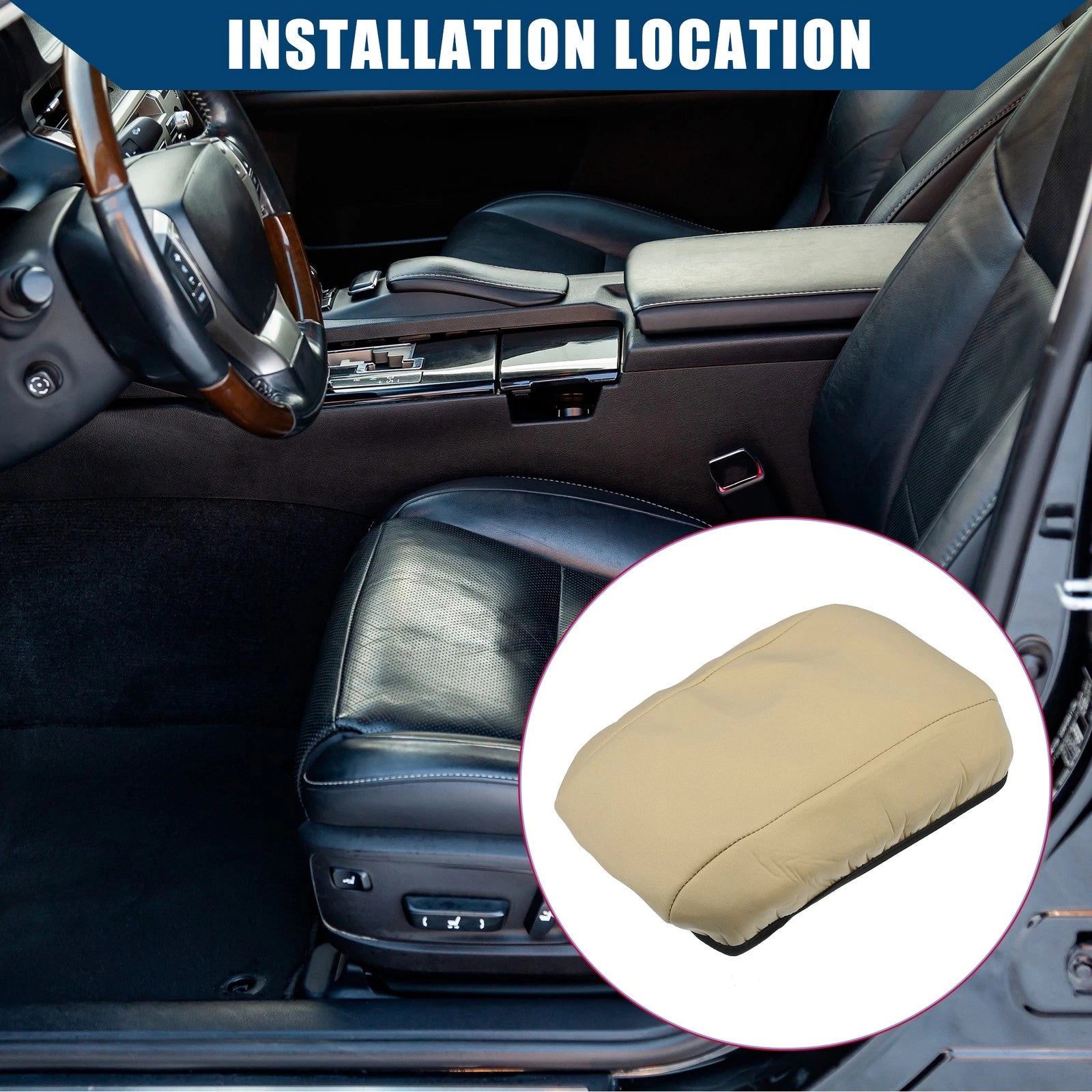 Center Console Armrest Covers for Mazda 6 (2006–2015) Neoprene Brown