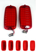Pair LED Sequential Tail Lights Replacement for 1960-1966 Chevy GMC Fleetside