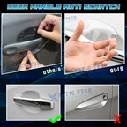 Universal 4-Piece 3D Invisible Door Handle Clear Protective Film (-)
