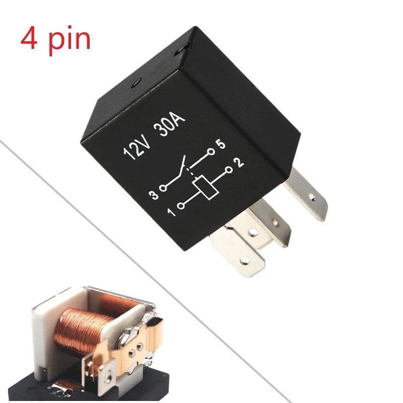 12V 30A 4PIN Relay for Automotive (1pc)
