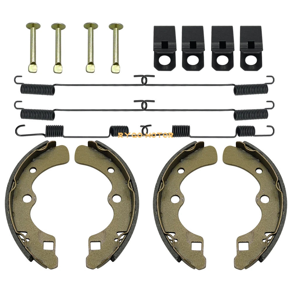 Rear Brake Shoes & Springs Pins for Kawasaki Mule 2510 2520 (1993–2000)