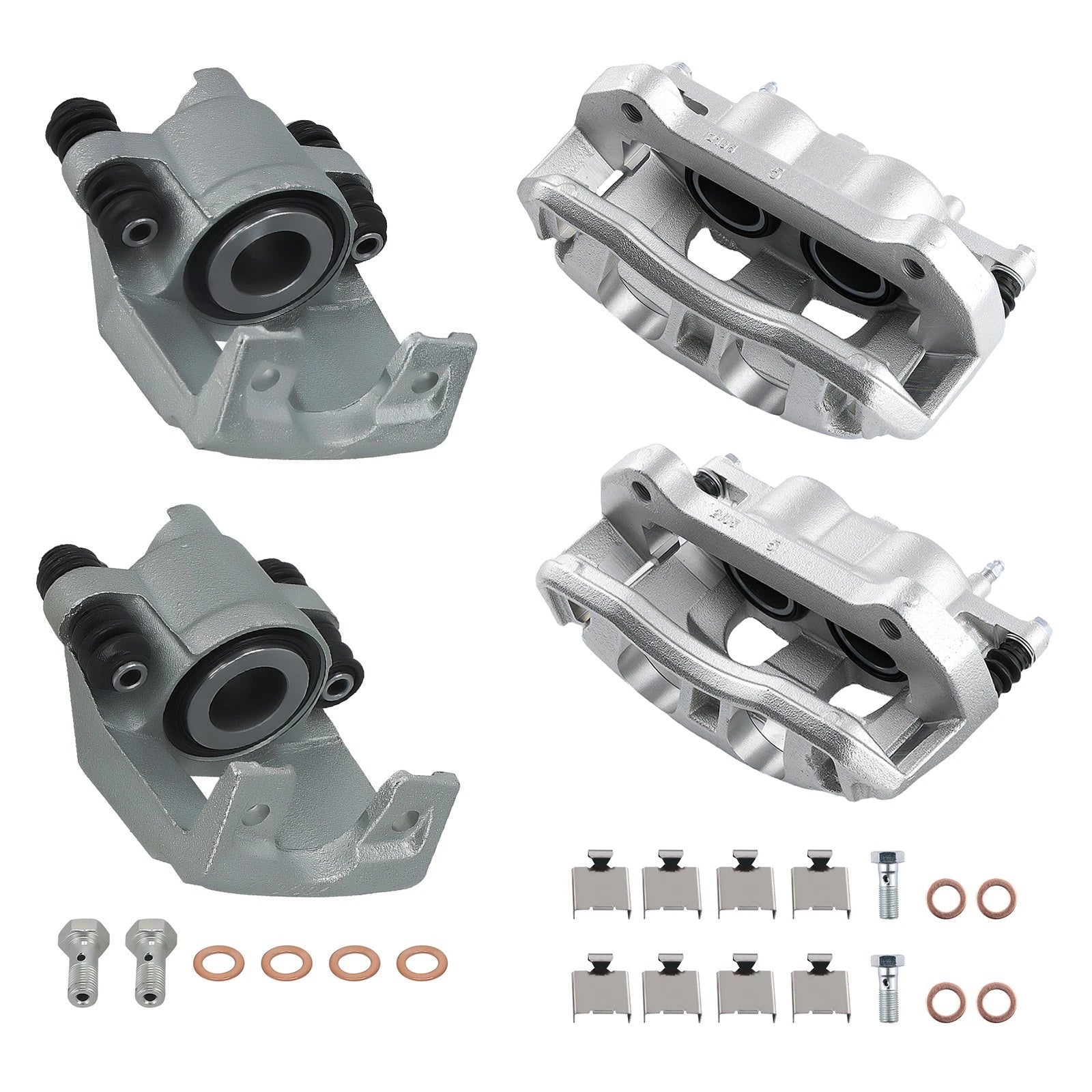 Set of 4 Disc Brake Caliper Kit for Ford F-150 (2010–2011) 18-4858 18-4859