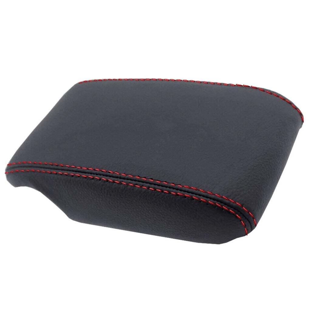 Leather Synthetic Console Armrest Cover for Lexus IS300 (2001–2005) Red Stitch