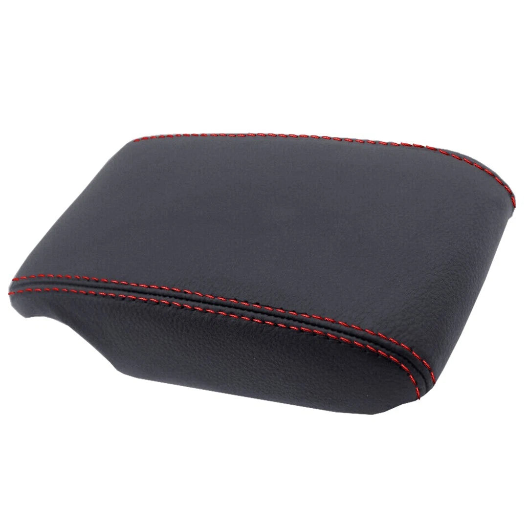 Leather Synthetic Console Armrest Cover for Lexus IS300 (2001–2005) Red Stitch
