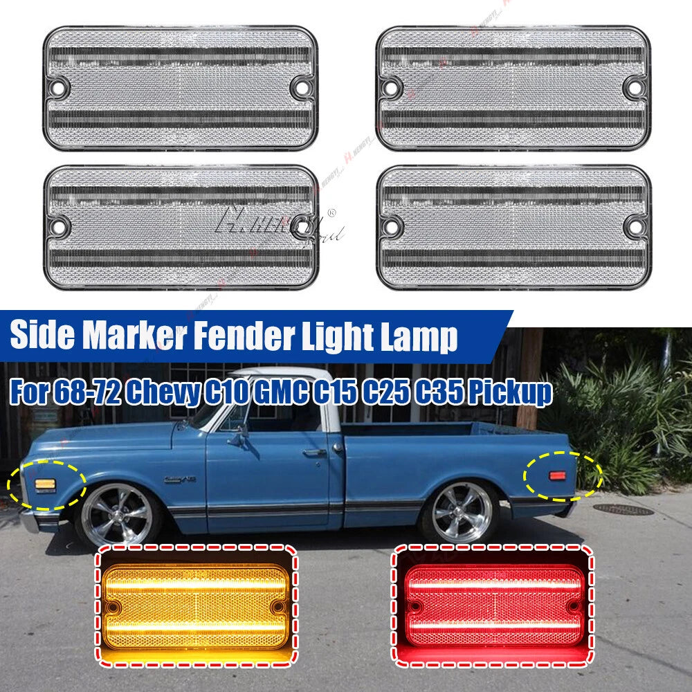 LED Side Marker Light for Chevrolet C10 C15 C1500 Blazer (1968–1972)