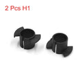 2 x Black H1 Xenon Headlamp Light Clip Adapters for Honda Odyssey (2005-2010)