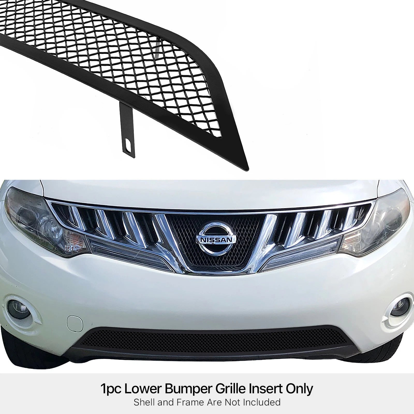 Stainless Steel Black Mesh Grille Insert for Nissan Murano (2009-2010)